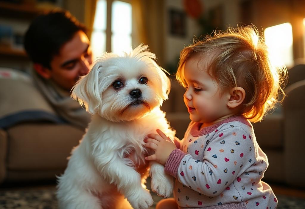 El Bichón Maltés en familia: convivencia con niños